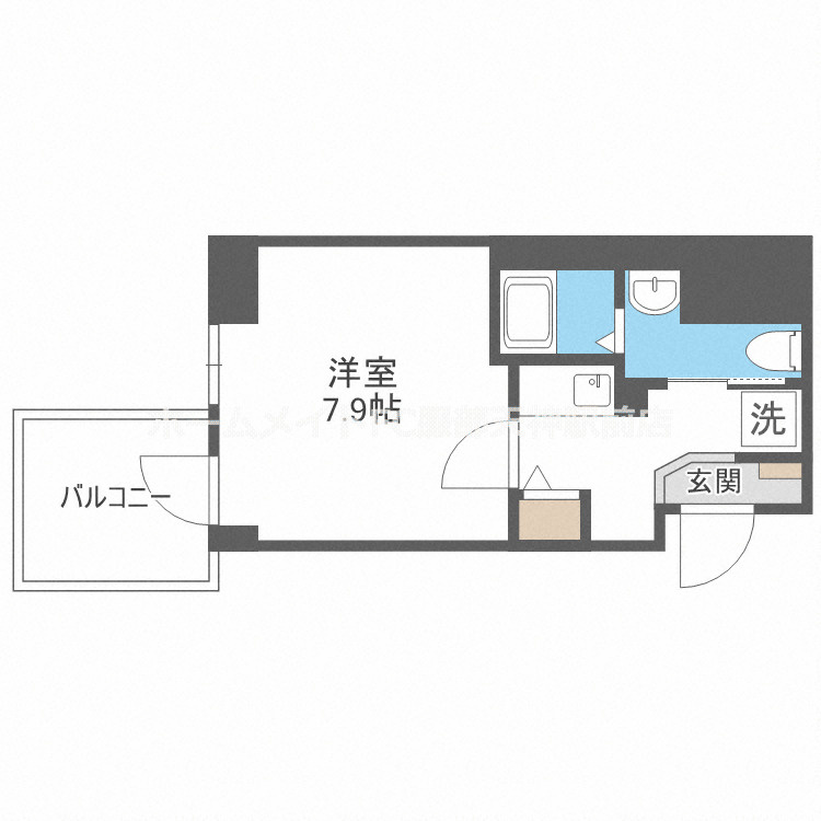 エグゼ難波南VIの間取り