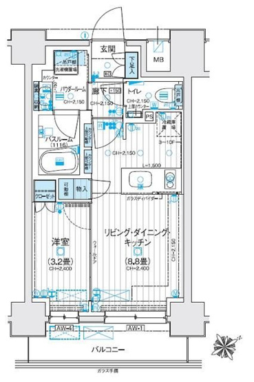 【間取り】 | デュオステージ海老名2