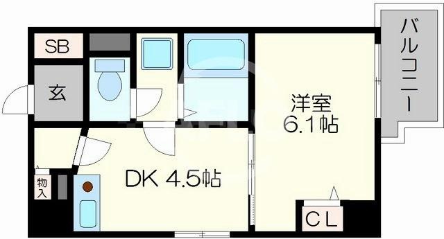 プレサンス千日前通の間取り|プレサンス千日前通　間取り