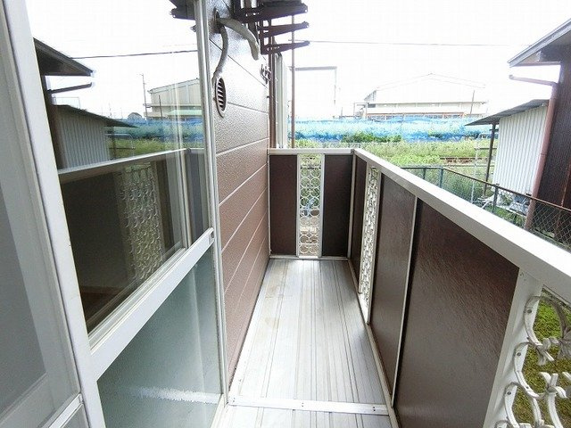 レインボーハイツのバルコニー