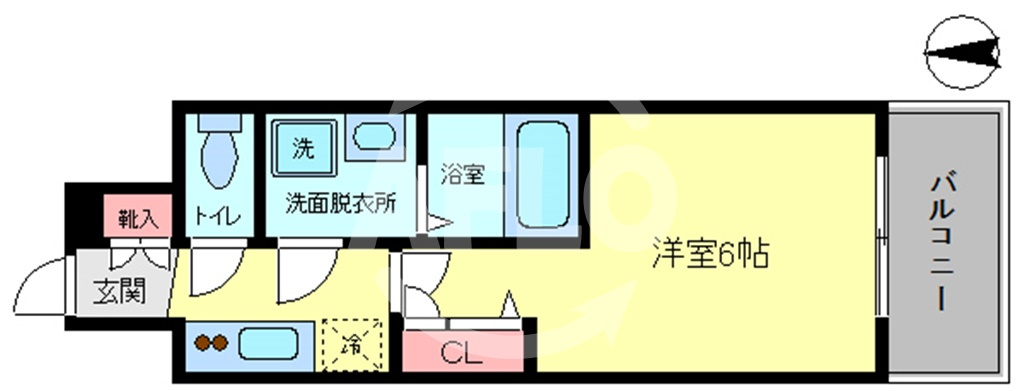 レオンコンフォート難波西Ⅲの間取り|レオンコンフォート難波西Ⅲ　間取り