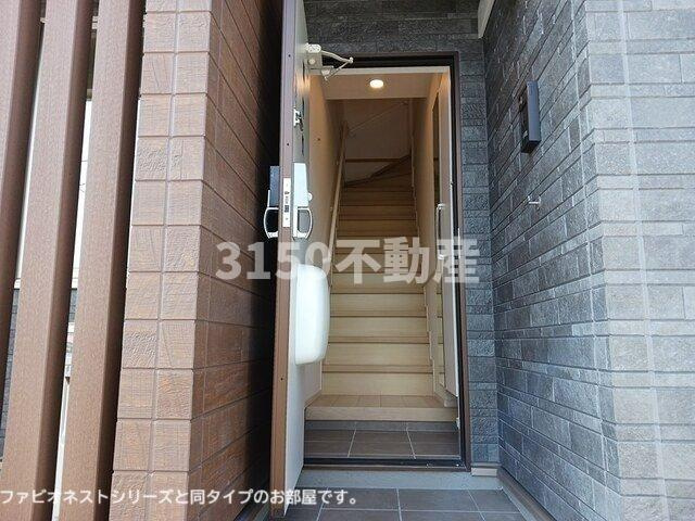 クレーシェルⅡの玄関|ゆったりとした玄関です