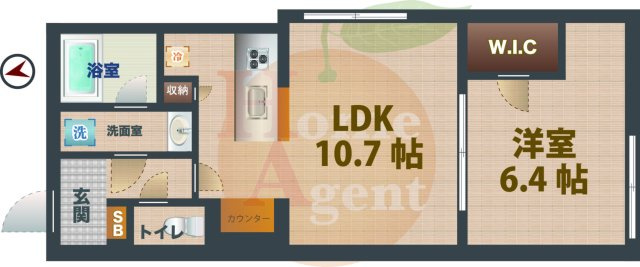 【間取り】 | アトリオフラッツ高円寺 | 1LDKのお部屋です。