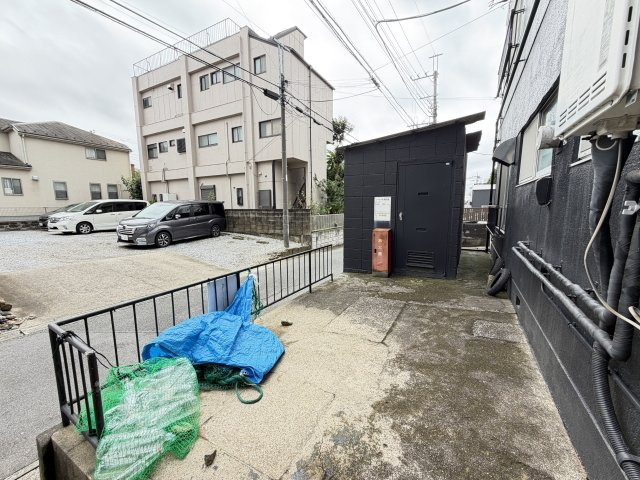 川島ビルのバルコニー
