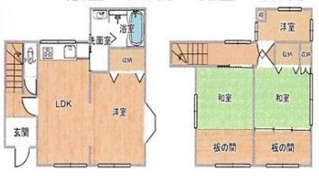 貸家　新座市石神の間取り