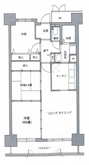 コーシャハイツ苅田の間取り