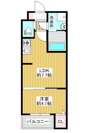 カーサフォルトゥナート羽曳野Ⅱの間取り