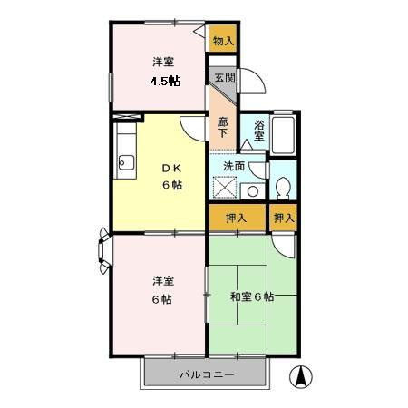 【間取り】 | セジュールサンモリ C