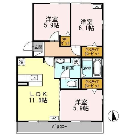 セジュール・ベルの間取り