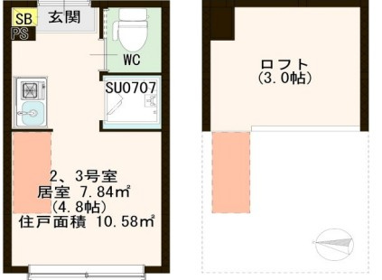 ハーモニーテラス春日町Ⅱの間取り