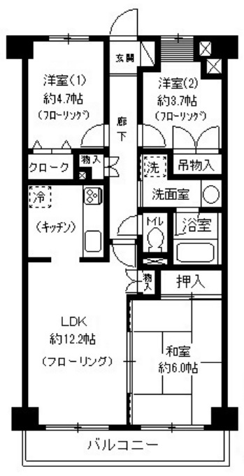 ア・クール杉原の間取り|間取り