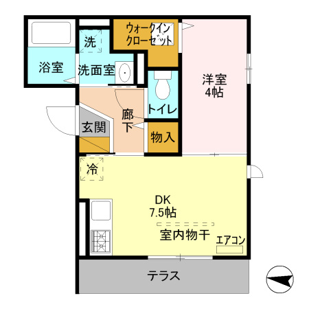 仲介手数料（賃料の1.10ヵ月）の50％OFF対象物件！の間取り