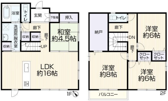 佐伯区石内東２丁目の間取り