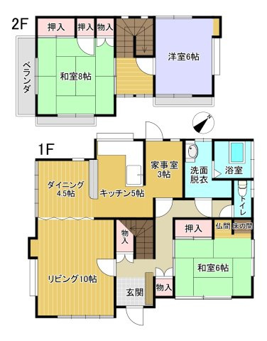 大和町一戸建の間取り