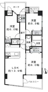 【間取り】 | コンフレックス浮間公園