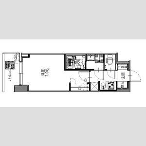 S-RESIDENCE難波大国町Deuxの間取り