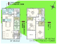 唐津市鏡　第10　2号棟の間取り