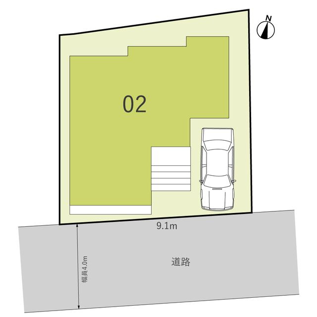 Ｓｕｍａｉ－ｔｏ柏市新逆井０２の区画図