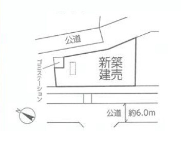 伊勢原市桜台5丁目　新築戸建　全1棟1号棟の区画図