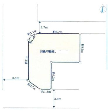 堺市中区八田南之町　土地の土地図