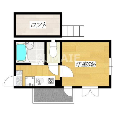 マーチ田端の間取り|人気のロフト付きのお部屋です♪