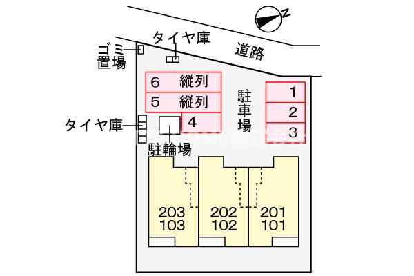 カームの区画図