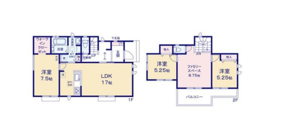 土橋1丁目　新築戸建 Aの間取り