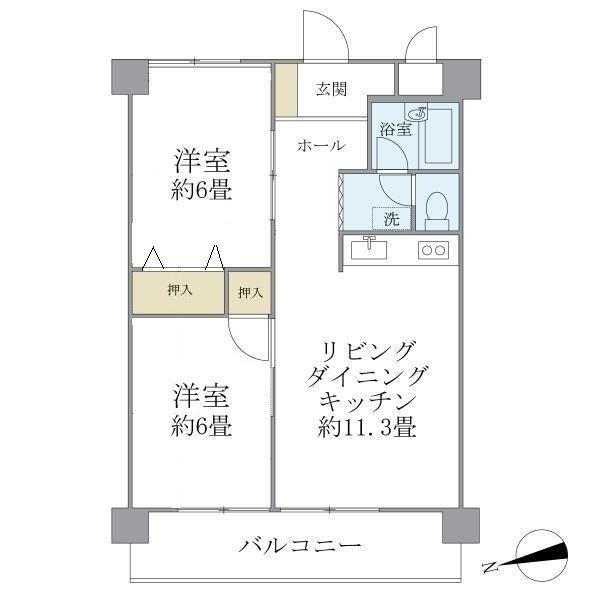 シャルム・Ｋ・カーサの間取り