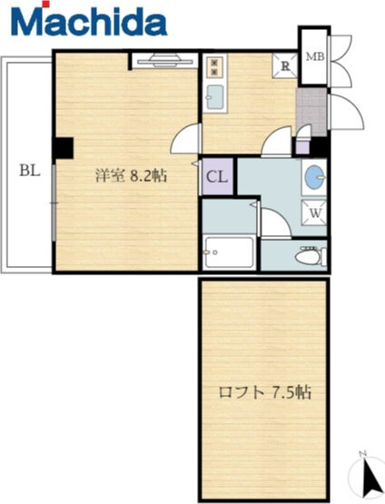 【間取り】 | 賑町エヌエム・スワサント・キャトルズ