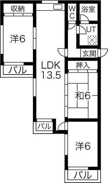 ロアール赤池の間取り