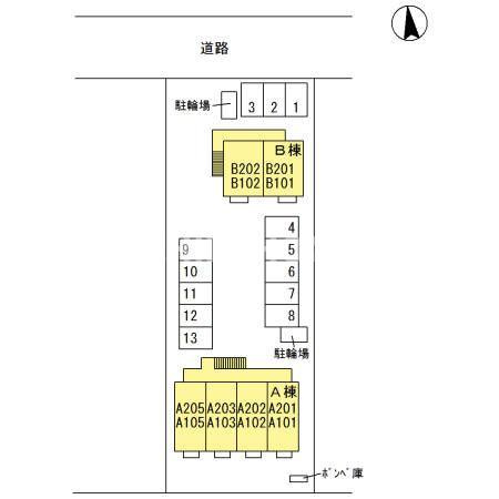 コ・クリエ　Ａの区画図|当社、チルホームのHPもご覧ください(^^)/物件情報多数♪