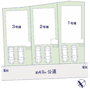 福岡市中央区笹丘1期　３号棟　の区画図