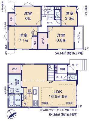 福岡市中央区笹丘1期　３号棟　の間取り