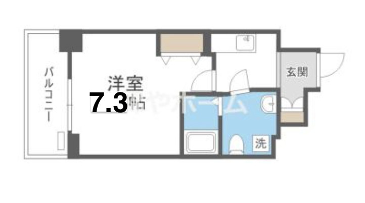リヴィアス難波ルーチェの間取り