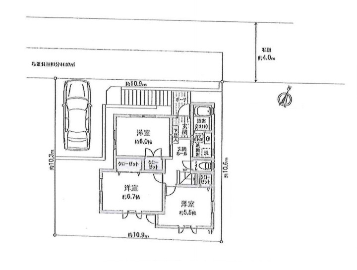 さいたま市西区大字佐知川　中古戸建の区画図