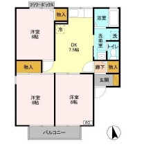 リッツハウスAの間取り