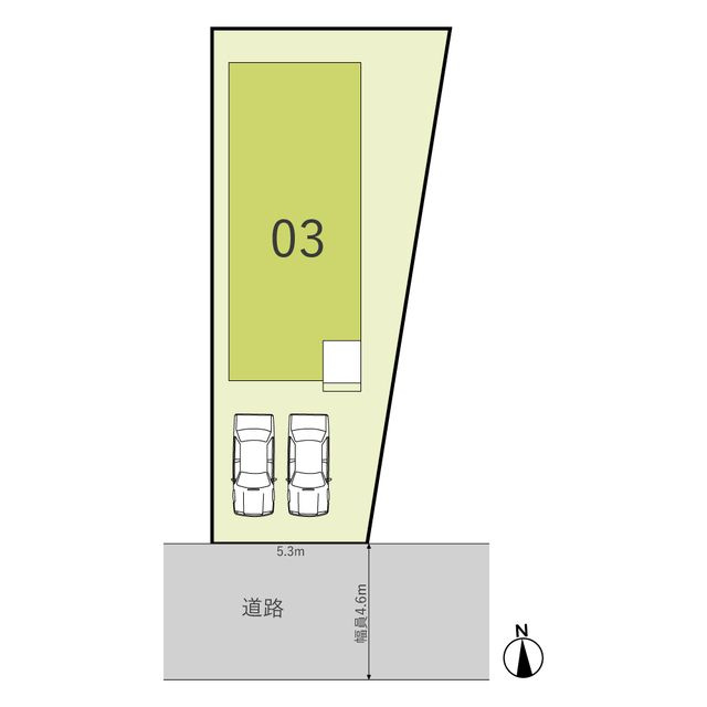 Ｓｕｍａｉ－ｔｏ柏市新逆井０３の区画図