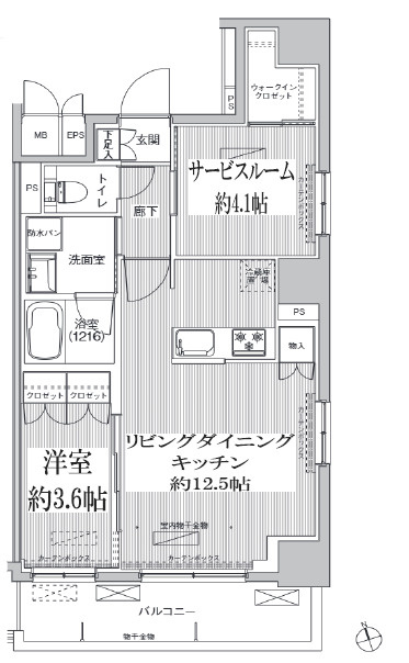 レジェンダリーコート赤羽ＡＮＮＥＸの間取り