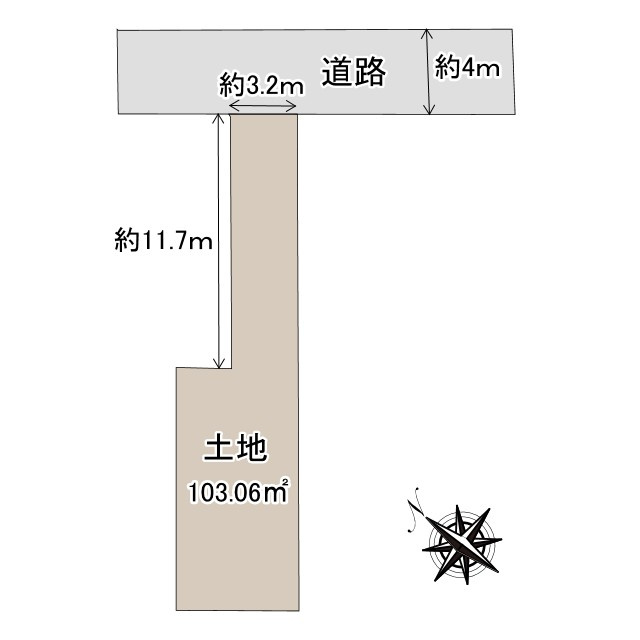 売土地　静岡市駿河区石田1丁目の土地図