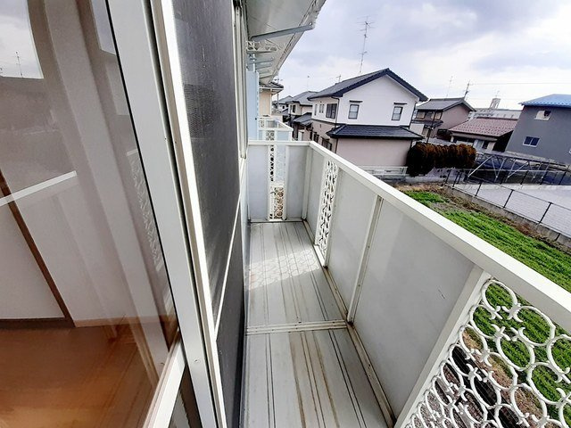フラット長松Ｂのバルコニー