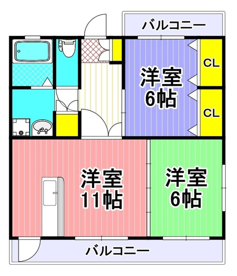 【間取り】 | ライフパークＢ