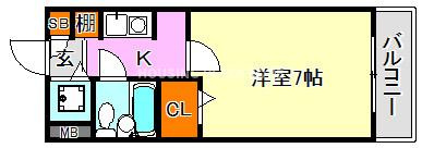シェスタ白川台の間取り