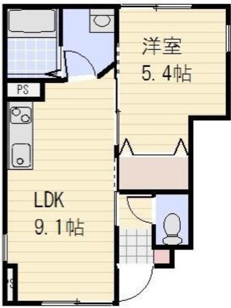 シャルム新都心の間取り