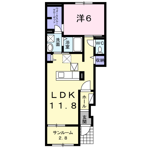 リヴェール恋町 Ⅰの間取り