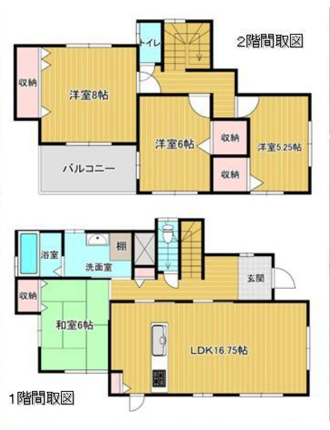 【中古戸建】児玉郡上里町大字七本木の間取り|■間取り図｜敷地面積：197.99（約59.89坪）　建物面積：109.30（約33.06坪）