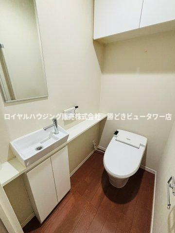 ★鏡付のトイレ★