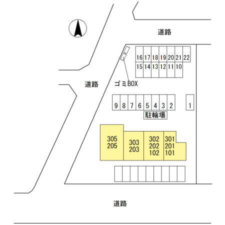 THE RESIDENCE　広畑早瀬町の区画図