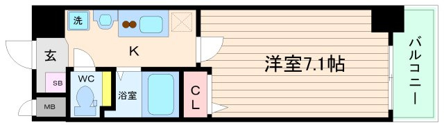 大阪市城東区野江２丁目の賃貸マンションの間取り