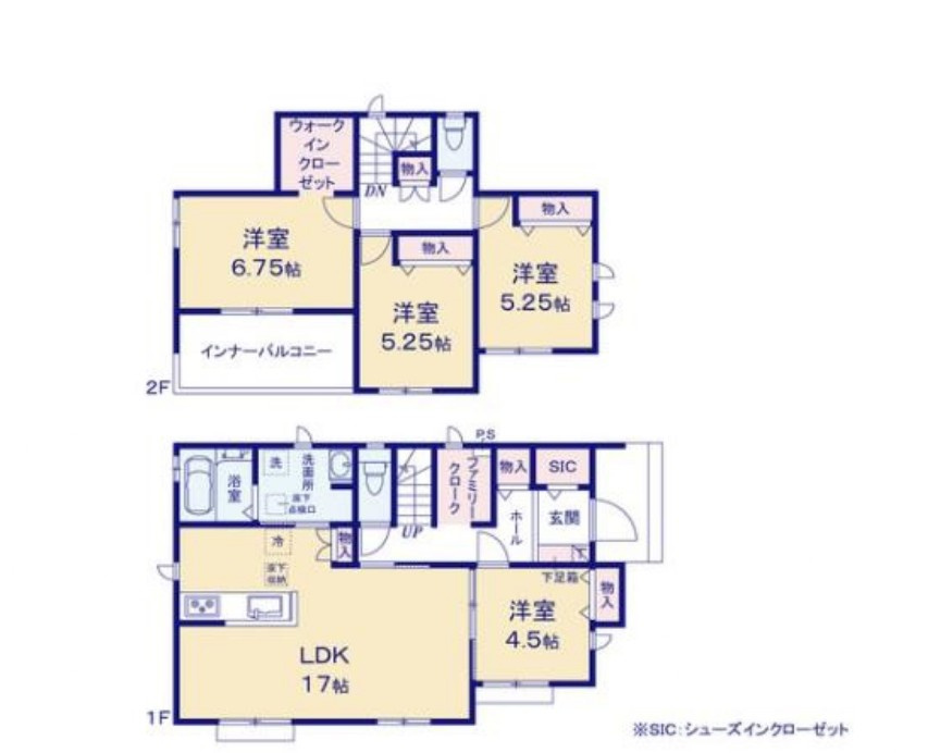 土橋1丁目　新築戸建 Bの間取り