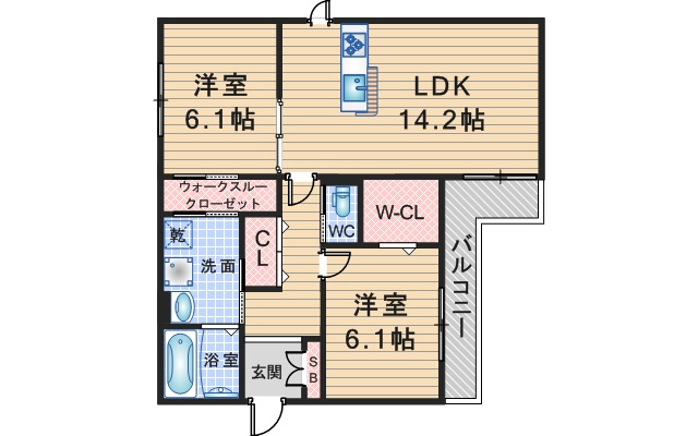 D-residence服部本町の間取り